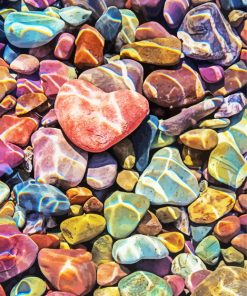 Colorful Stones Under Water paint by numbers