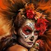 Sugar Skull Woman Art paint by numbers