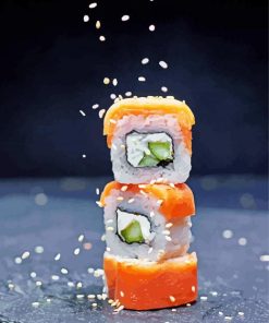 Delicious Sushi paint by numbers