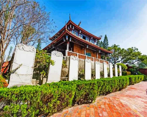 Tainan Building paint by numbers