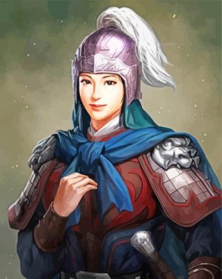 Warrior Woman paint by numbers