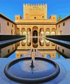 Alhambra Palace Reflection paint by numbers