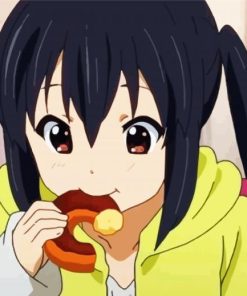 Azusa Nakano Eating paint by numbers