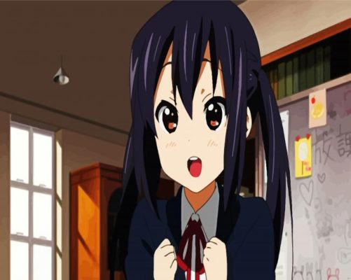 Azusa Nakano Anime Girl paint by numbers