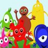 Babblarna Kids Cartoons paint by numbers