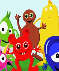 Babblarna Kids Cartoons paint by numbers