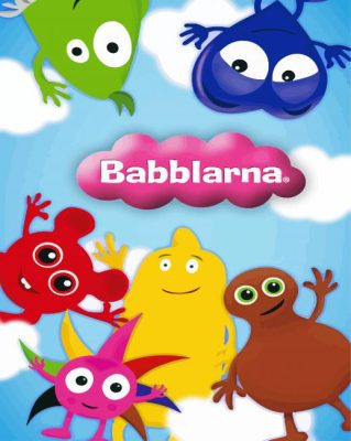 Aesthetic Babblarna Cartoons paint by numbers