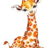 Baby Giraffe paint by numbers