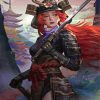 Aesthetic Samurai Girl paint by numbers