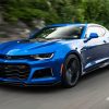 Blue Chevrolet Camaro Car paint by numbers