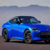 Cool Blue Nissan Z Car paint byb numbers