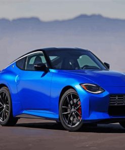 Cool Blue Nissan Z Car paint byb numbers