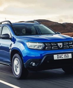 Cool Blue Dacia Duster paint by numbers