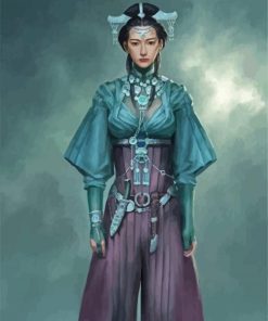 Chinese Lady paint by numbers