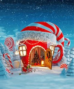 Christmas House paint by numbers