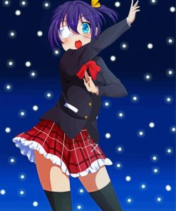 Pretty Rikka Takanashi paint by numbers