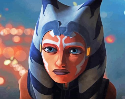 Ahsoka Tano Character paint by numbers