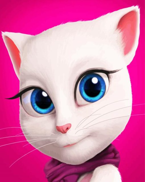 Close Up Cute Angela paint by numbers