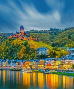 Aesthetics Cochem Buildings paint by numbers