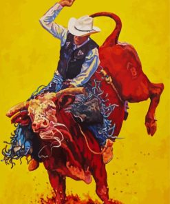 Cowboy Rodeo Art paint by numbers