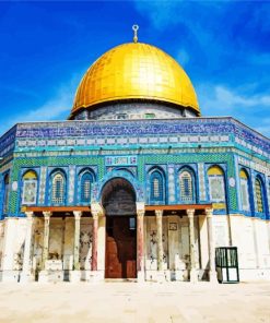 Dome Of The Rock Al Aqsa Mosque paint by numbers