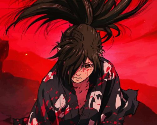 Hyakkimaru Anime Character paint by numbers