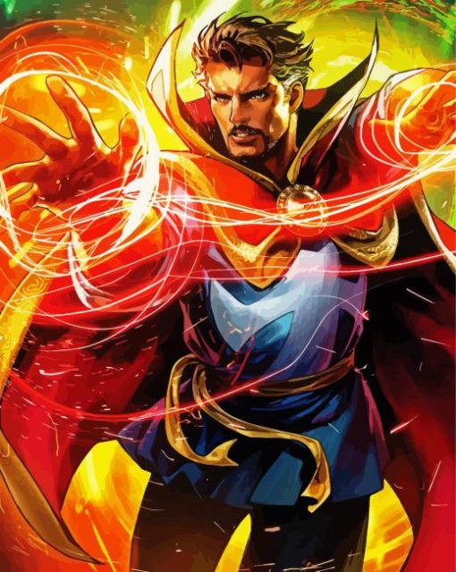 Doctor Strange Superhero paint by numbers