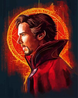 Doctor Strange Illustration paint by numbers