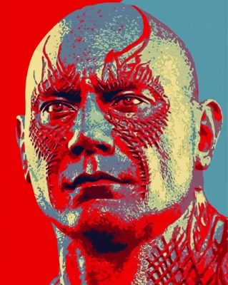 Drax Character Illustration paint by numbers
