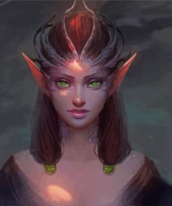 Fantasy Elf Lady paint by numbers