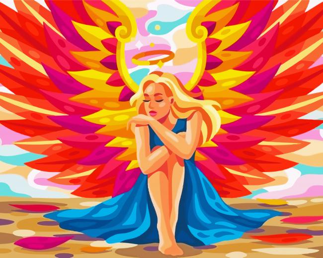 Aesthetic Fairy Angel paint by numbers