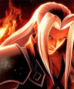 Fire Sephiroth paint by numbers