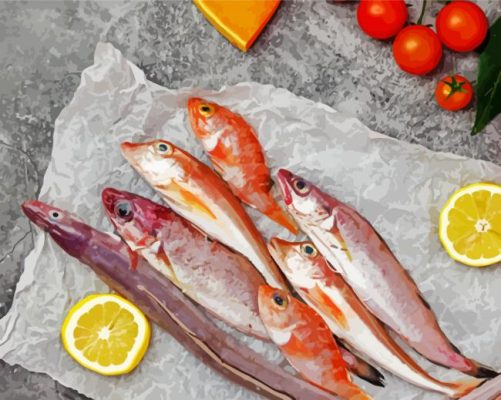 Fresh Fishes paint by numbers
