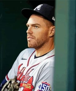 Freddie Freeman Player paint by numbers