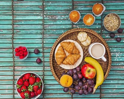 Fresh Healthy Breakfast paint by numbers