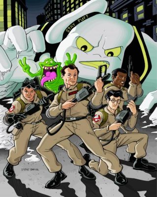 The Real Ghostbusters Animated Series paint by numbers