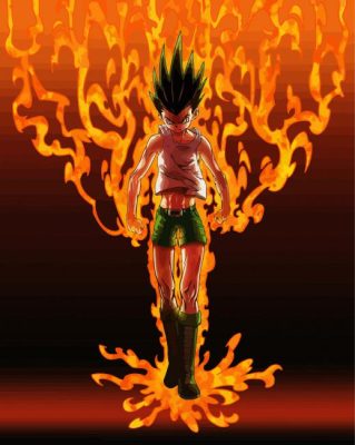 Gon Freecss Character Art paint byb numbers