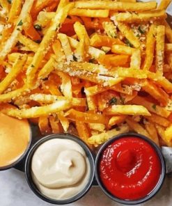 Good Fries With Sauces paint by numbers