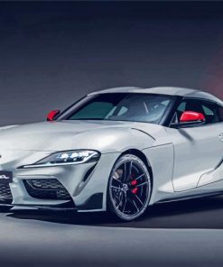 Grey Toyota GR Supra paint byb numbers