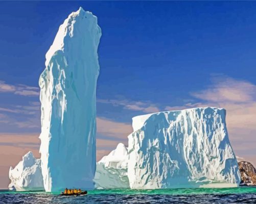 Ice Monolith In Antarctica paint by numbers