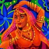 Indian Woman Art paint by numbers