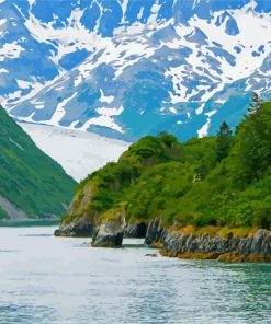 Kenai Fjords National Park paint by numbers