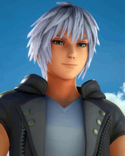 Riku Heart Kingdom paint by numbers