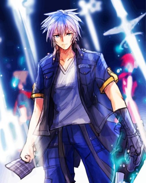 Riku Heart Kingdom Character paint by numbers