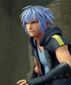 Riku Heart Kingdom Anime paint by numbers