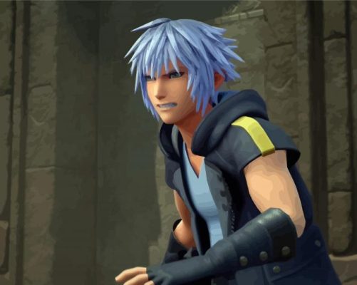 Riku Heart Kingdom Anime paint by numbers