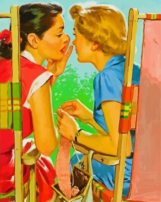 Aesthetics Ladies Talk paint by numbers