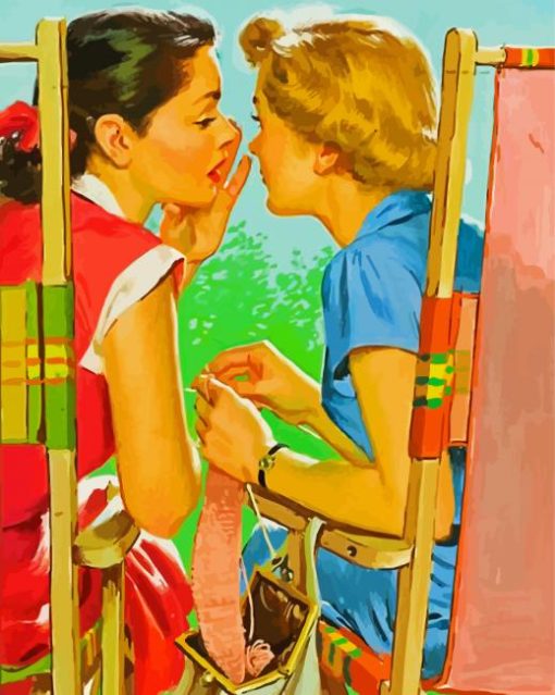 Aesthetics Ladies Talk paint by numbers