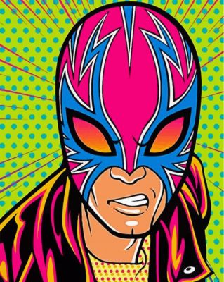 Lucha Wrestler Pop Art paint byb numbers