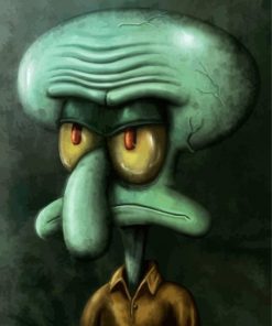 Mad Squidward paint by numbers